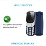 Mini tlphone portable mobile bluetooth bm10 gsm - sans fil - batterie 300 mah - couleur bleu