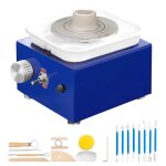 Mini tour de poterie �lectrique 26 / 39 2 plateaux tournants vitesse r�glable 0 - 300 tr / min bassin ...