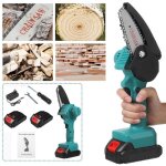 Mini tronçonneuse électrique 1500w avec 2 batteries 24v - scie à chaîne électrique sans fil Mini tronçonneuse électrique 1500w avec 2 batteries 24v - scie à chaîne électrique sans fil