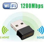 Mini usb wifi adaptateur 1200mbps clé wifi dongle ac dual band wifi wireless adaptateur compatible avec ... Mini usb wifi adaptateur 1200mbps clé wifi dongle ac dual band wifi wireless adaptateur compatible avec ...