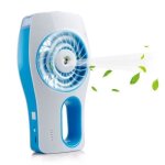 Mini ventilateur brumisateur  main - rechargeable par usb - jusqu 7 heures dautonomie