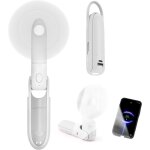 Mini ventilateur � main silencieux rechargeable � 3 vitesses ventilateur usb portable avec batterie pour ...