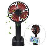 Mini ventilateur de poche usb rechargeable - marque - modèle - 4 modes - lumière led - noir Mini ventilateur de poche usb rechargeable - marque - modèle - 4 modes - lumière led - noir