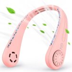 Mini ventilateur usb ventilateur de cou rechargeable portable silencieux et vitesse réglable - rose Mini ventilateur usb ventilateur de cou rechargeable portable silencieux et vitesse réglable - rose