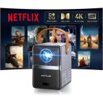 Mini vid�oprojecteur 4k - trahoo - netflix certifi� - dolby audio - 30000 lumens - courte focale - wifi6 ...