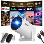 Mini vid�oprojecteur portable - suteo - agima x1 - 1080p & 4k - android tv int�gr� - wifi 6 - bluetooth ...