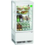 Mini vitrine r�frig�r�e - bartscher - blanche 78 litres - froid ventil� - d�givrage automatique