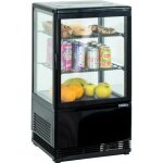 Mini vitrine rfrigre positive 58 l ou 98 l noire - casselin - l425 - l1 - p380 - h805 -