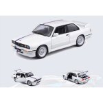 Miniatures mont�es - bmw m3 blanche 1988 1 / 24 burago