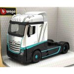 Miniatures mont�es - mercedes actros gris et vert 1 / 43 burago