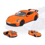 Miniatures mont�es - porsche 911 gt3 orange 2021 1 / 24 burago