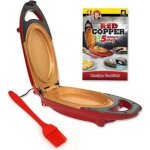 Minute cooker + spatule - cuiseur lectrique avec surface anti - adhsive en cramique renforce - crpes ...
