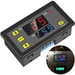 Minuterie relais num�rique programmable - pzcc - dc 12v - 20a - programmable - cycle de temps - module ...
