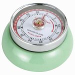 Minuteur de cuisine - glop studio - speed - vert pâle - Ø 7 cm - mécanique - aimanté Minuteur de cuisine - glop studio - speed - vert pâle - Ø 7 cm - mécanique - aimanté