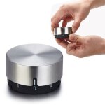 Minuteur mécanique inox cuisine 10min argent Minuteur mécanique inox cuisine 10min argent