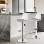 Mipan. lot de 2 tabourets de bar scandinaves pivotants - h(83 - 103cm) - pour caf�salle � manger�lot ...