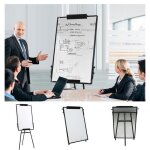 Mipan. 60 x 90cm tableau blanc effacable sur pied - chevalet de tableau blanc magnetique - r�glable(0 ...