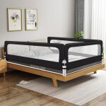 Mipan. barri�re de lit portable b�b� - 200cm tr�s grand rails de lit pour tout petits pour matelas jumeaux ...
