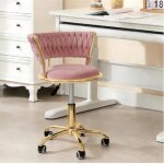 Mipan. chaise de bureau rose - fauteuil de bureau ergonomique - avce roulettes - si�ge pivotant + r�glable(63 ...
