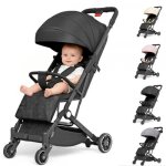 Mipan. poussette combin�e 2 en 1 - poussette multiple noir - pliable + inclinable - poussette canne compacte ...