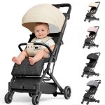Mipan. poussette simple filles - poussette citadine kaki - pliable + inclinable - poussette compacte ...
