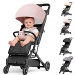 Mipan. poussette simple filles - poussette citadine rose - pliable + inclinable - poussette compacte ...