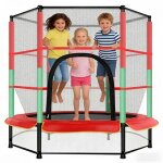 Mipan. trampoline ext�rieur 140cm - xxl trampoline ext�rieur rond avec filet de s�curit� - max:120kg ...