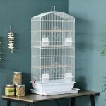 Mipan. voli�re - cage oiseau de blanc - 46 x 36 x 92cm - voli�re ext�rieur / int�rieure - voliere perroquet ...