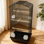 Mipan. voli�re - cage oiseau de noir - 46 x 36 x 92cm - voli�re ext�rieur / int�rieure - voliere perroquet ...