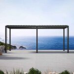 Mirador pergola bioclimatique 111da 3x6m lames orientables pour terrasse ext�rieur et cours aluminium ...
