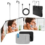 Miroir 360 coiffure homme et femme pour se couper les cheveux seul. miroir triple pliable r�glable pour ...