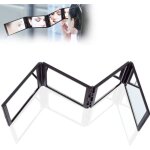 Miroir 360 degr�s pliable auto - coiffage rasage coupe de cheveux label