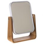 Miroir bambou pivotant natureo 1 cot� normal / 1 cot� grossissant (x3) atmosphera