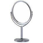 Miroir cosm�tique double face rotatif support grossissant pied label