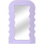 Miroir cosm�tique - non sp�cifi� - ondul� - violet - asym�trique - int�rieur