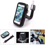 Support de t�l�phone pour moto - samsung - xiaomi - noir - plastique - installation r�troviseur