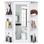Miroir avec tagre - mirrorr - meuble de salle de bain - contemporain - design - blanc - a suspendre ...