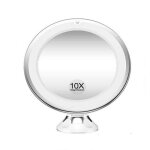 Miroir grossissant lumineux - zgeer - modèle x10 - 10x - rotation 360° - ventouse robuste Miroir grossissant lumineux - zgeer - modèle x10 - 10x - rotation 360° - ventouse robuste