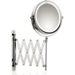 Miroir grossissant mural lumineux led (x5) rond valrie