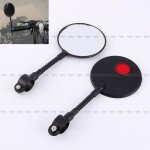 Miroir r�troviseur - cyclisme - superlight - noir - 8cm - guidon de v�lo