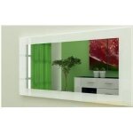 Miroir laqu haute brillance blanc - miroir design en mdf finition laqu brillant - salle  manger - ...