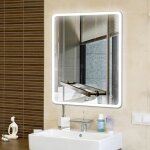 Miroir led yipeema pour salle de bain - 70 x 50 cm - �clairage blanc froid ip44