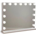 Miroir de maquillage - flamingueo - led - 15 lumières - 3 modes - usb Miroir de maquillage - flamingueo - led - 15 lumières - 3 modes - usb