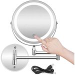 Miroir maquillage mural miroir mural double face miroir grossissant lumineux mural x10 miroir cosm�tique ...