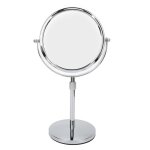 Miroir de maquillage de table � hauteur r�glable 7 pouces avec 3 fois grossissement