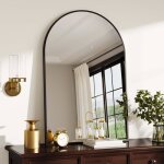 Miroir mural 41 x 61 cm miroir darche avec cadre en m�tal miroir d�coratif pour salle de bain chambre ...