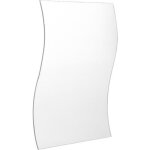 Miroir mural autocollant 6 pices / ensemble vagues forme miroir combin stro auto - adhsif amovible ...