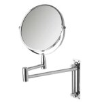 Miroir mural grossissant (x2) double face sur bras extensible Miroir mural grossissant (x2) double face sur bras extensible