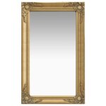Miroir mural style baroque 50x80 cm dor�