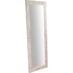 Miroir murale rectangulaire en bois massif de tilleul finition cr�me l60 x pr3 xh 180 cm made in italy ...